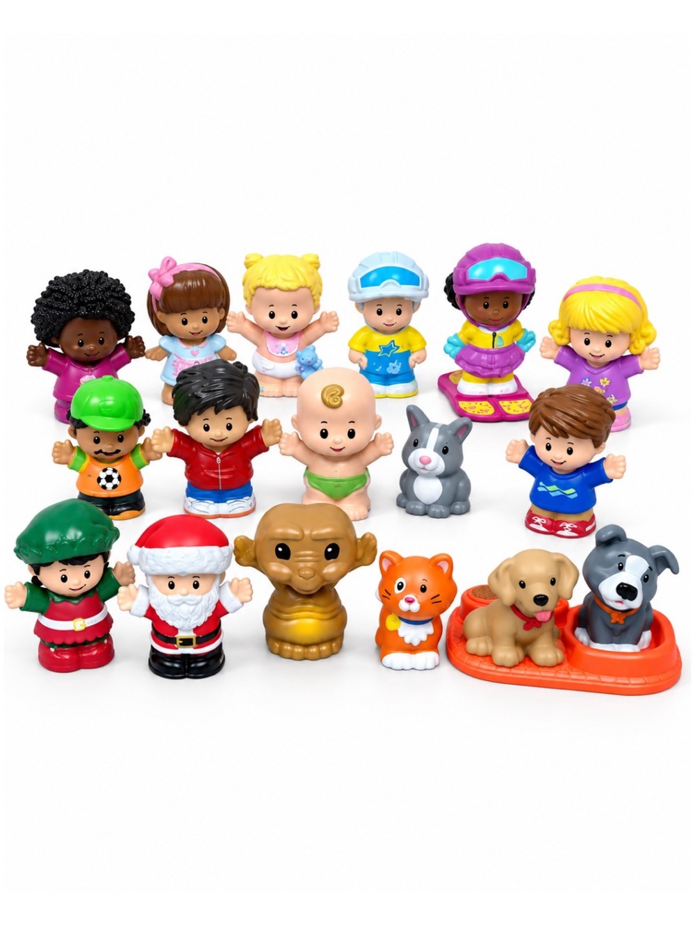 Fisher-Price Little People 18-Piece Mixed Figure Bundle w/ E.T. & Elliott